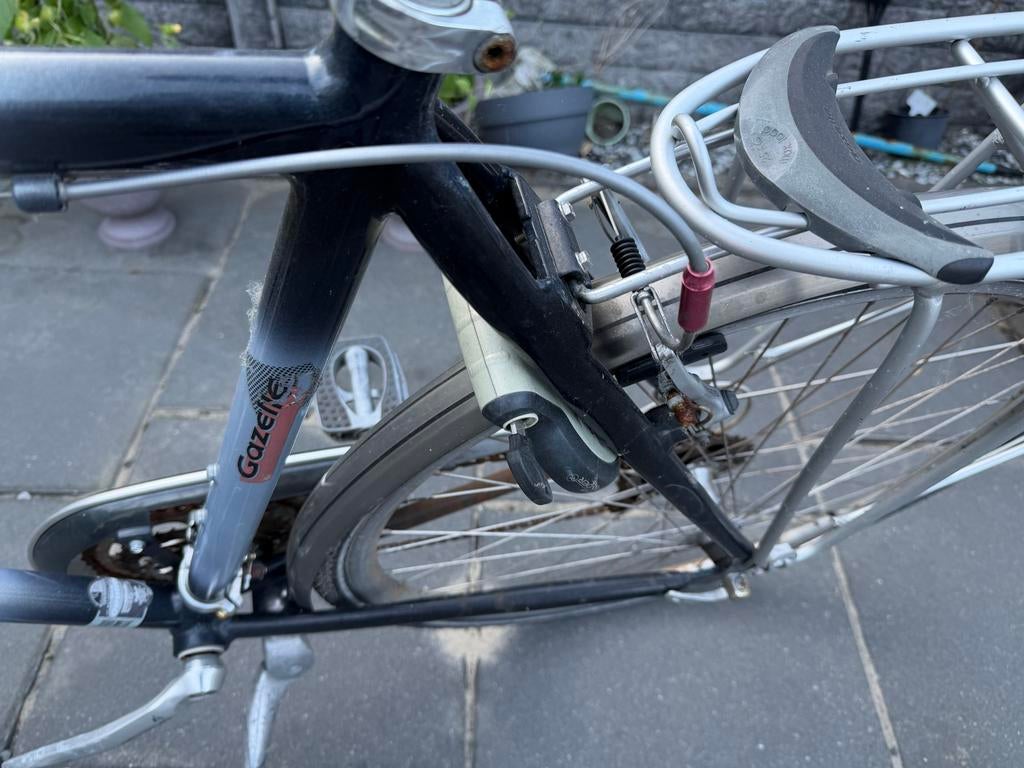Gazelle herenfiets 28 inch, hoog frame, Ophalen, Gebruikt, Versnellingen, 61 tot 65 cm