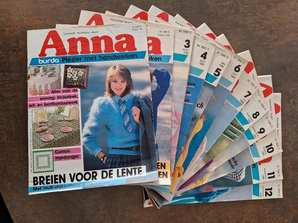 Anna Burda plezier met handwerken jaargang 1986, Boeken, Breien en Haken, Burda, Ophalen of Verzenden, Zo goed als nieuw