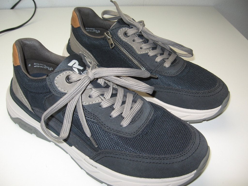 NW Heren Rieker sneakers m 43 blauw grijs €60,- leuk detaill, Ophalen of Verzenden, Nieuw, Blauw, Sneakers of Gympen