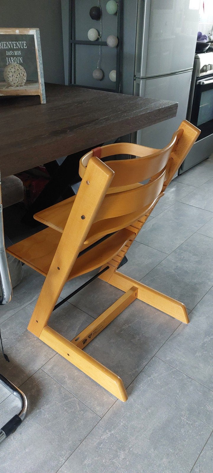 Stokke Tripp Trapp kinderstoel met gebruikerssporen, Ophalen of Verzenden, Gebruikt, Meegroeistoel