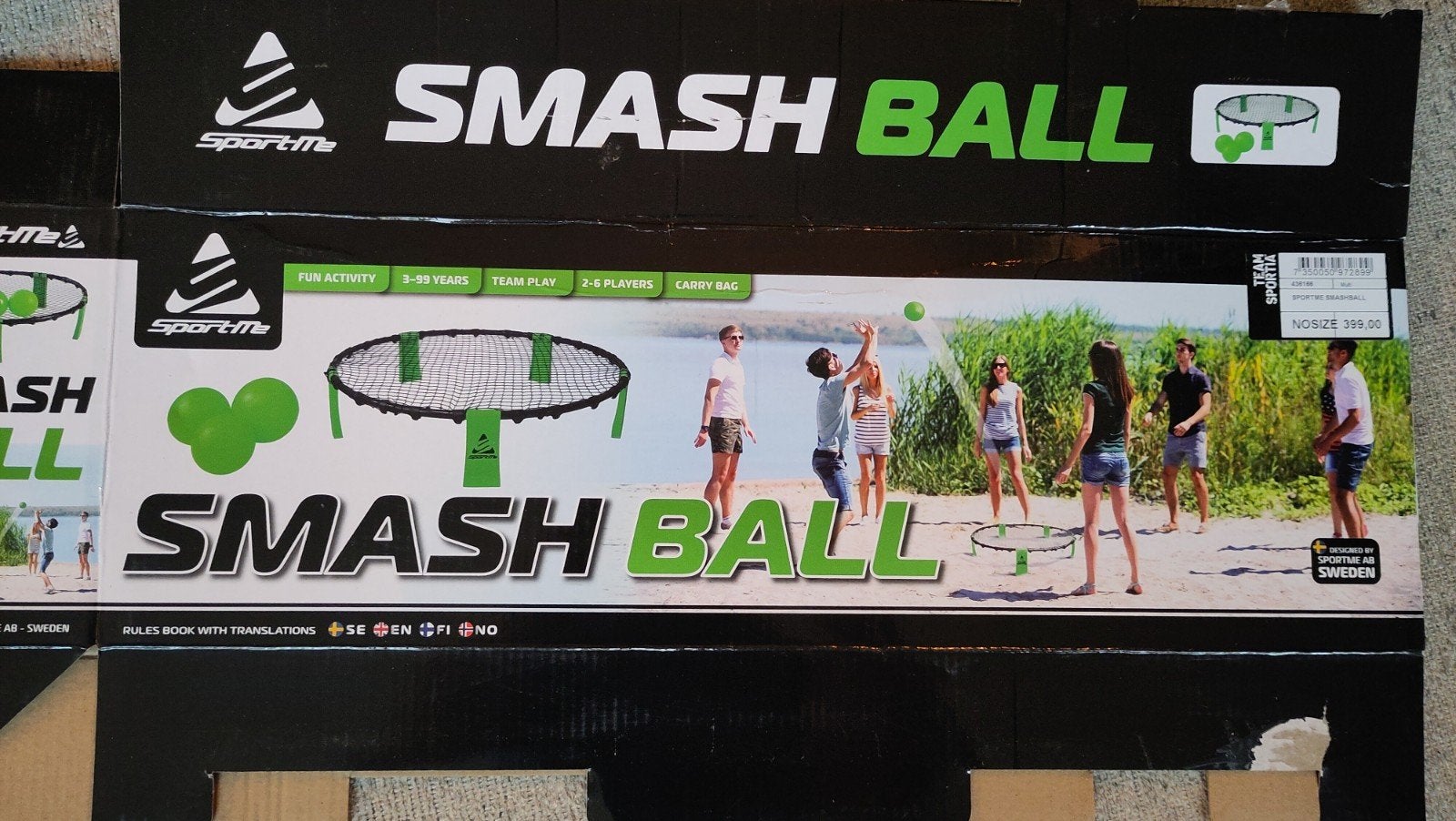 Populair balspel Smashball (Spikeball) Set - Compleet, Ophalen of Verzenden, Zo goed als nieuw