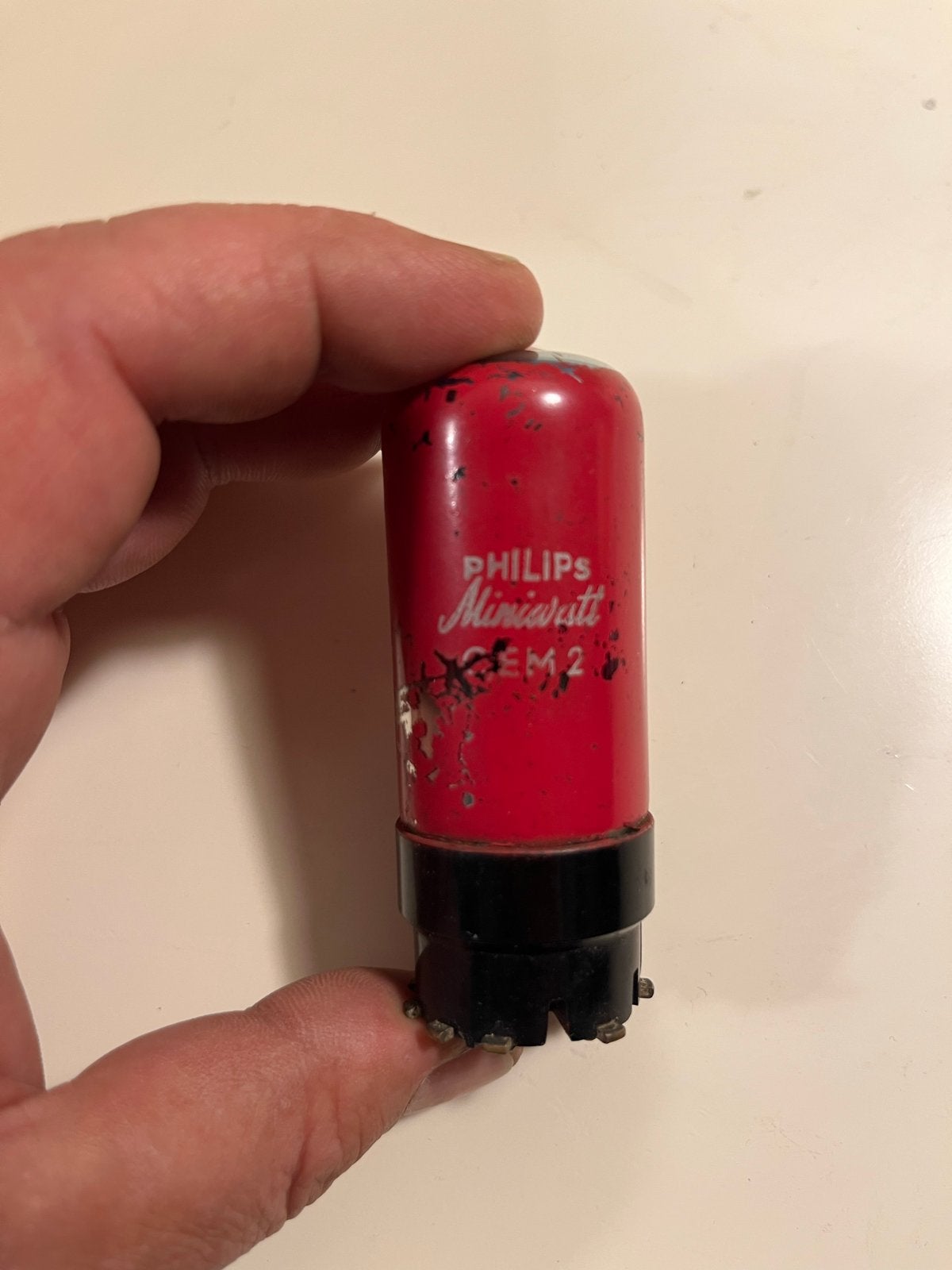 Philips Miniwatt EM2 Magisch Oog Buislamp, Ophalen of Verzenden
