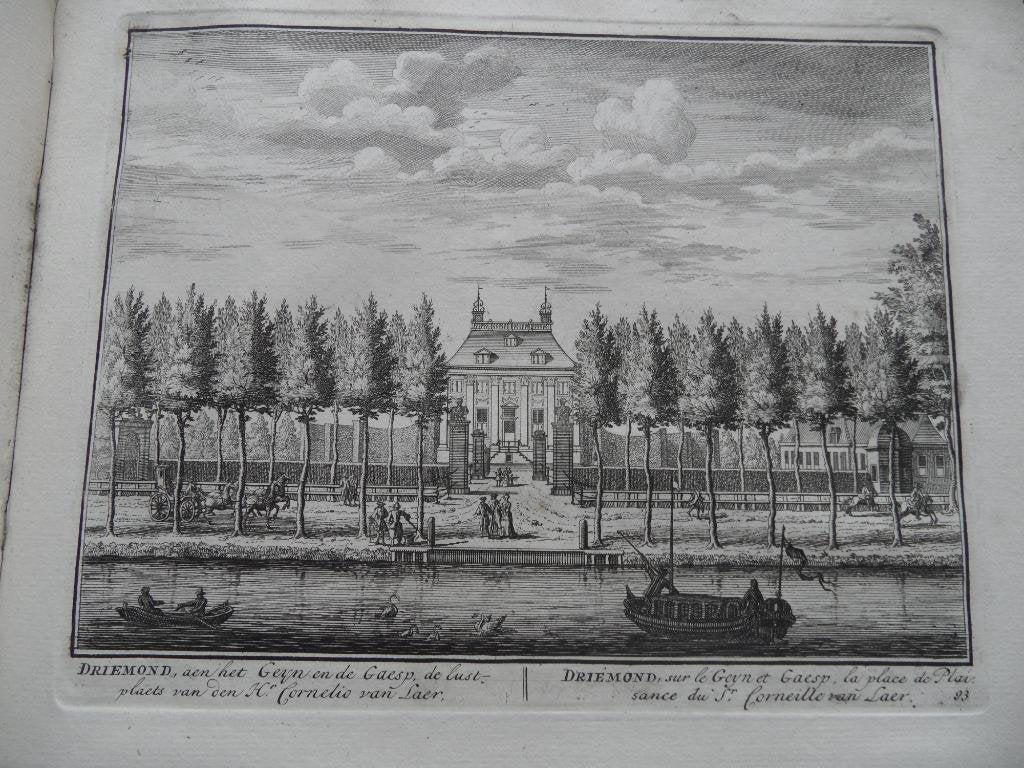 93 Driemond het Huis Kopergravure 1719, Ophalen of Verzenden