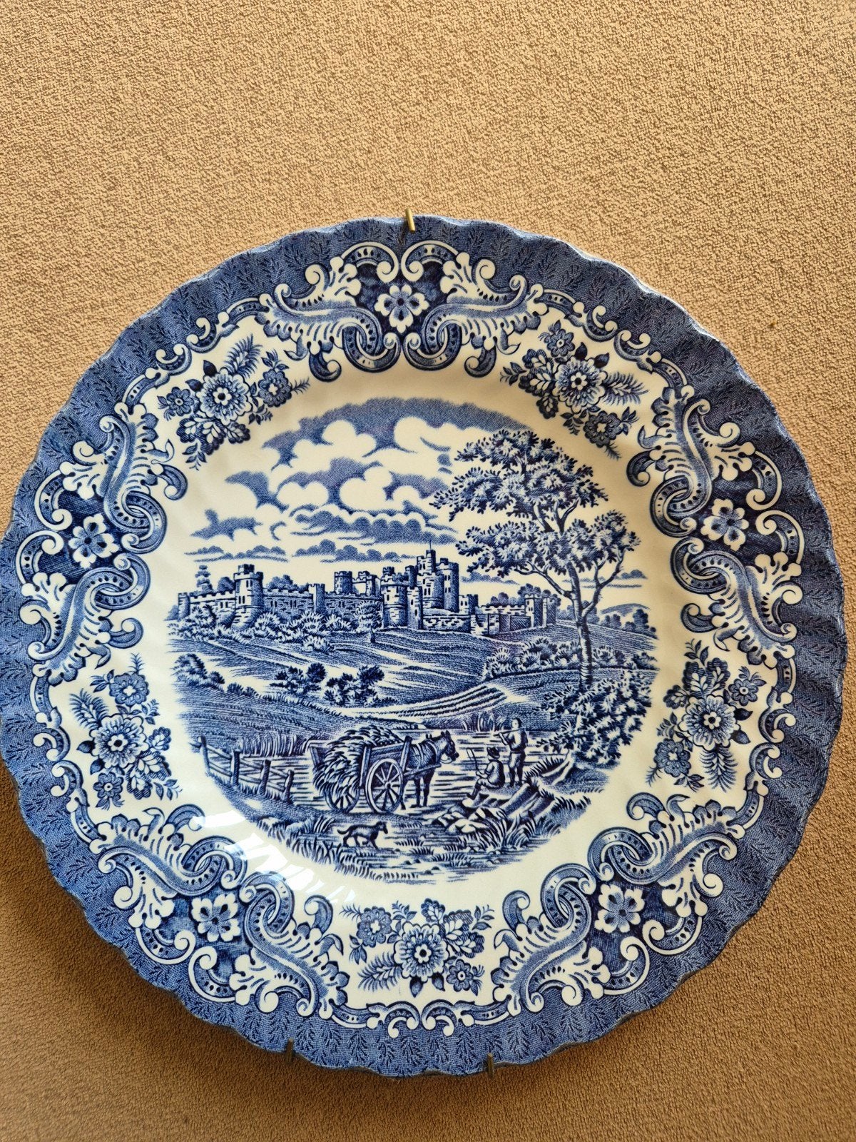 Set van 5 decoratieve wandborden: Delfts Blauw en Engels, Ophalen