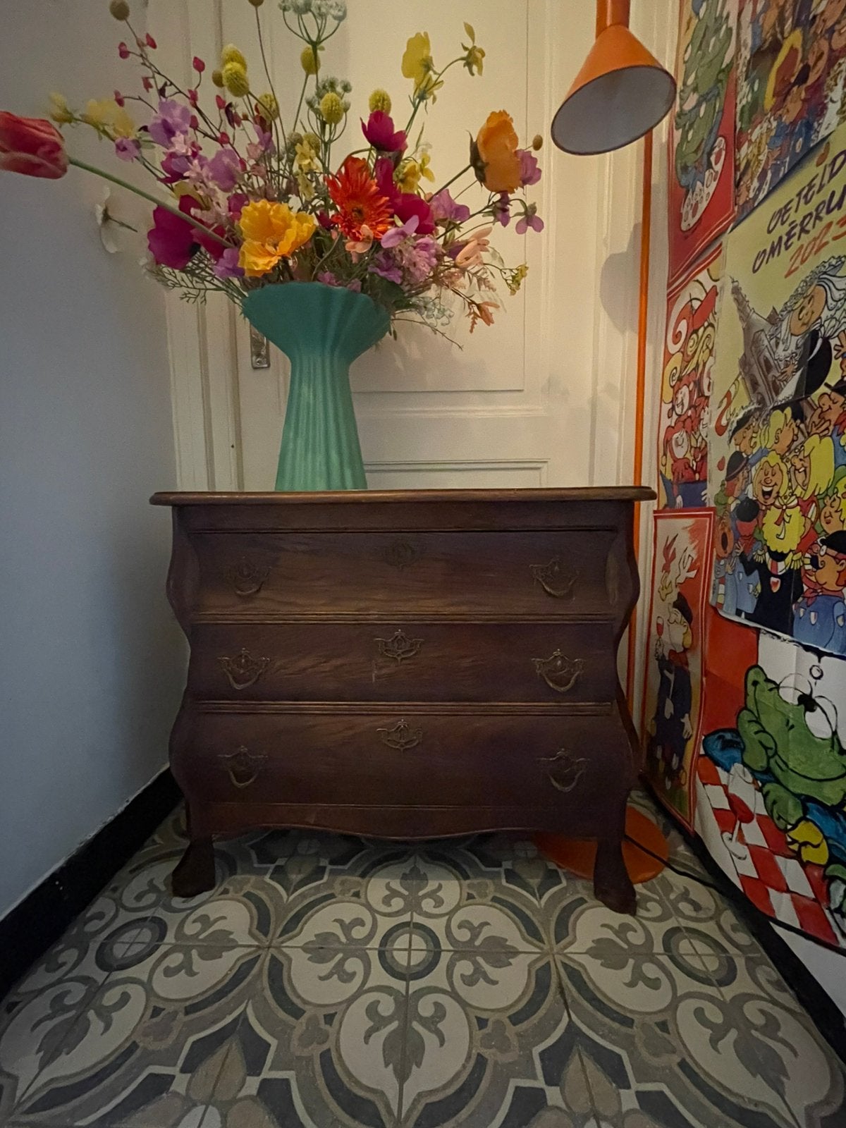 Houten (laden) kastje! Vintage/antiek/retro, Ophalen, 25 tot 50 cm, 50 tot 100 cm