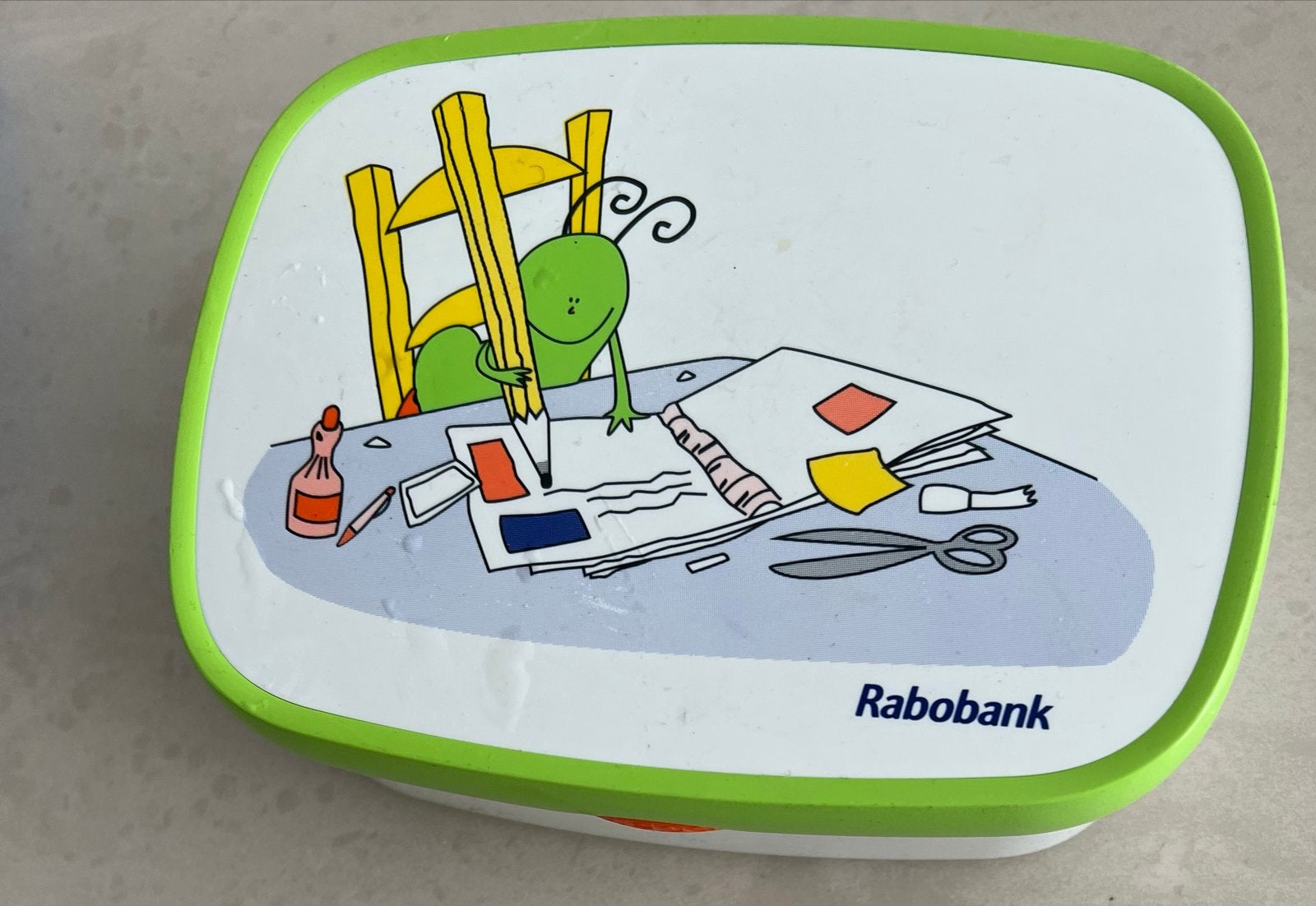 broodtrommel met leuke tekening, Ophalen of Verzenden, Gebruikt