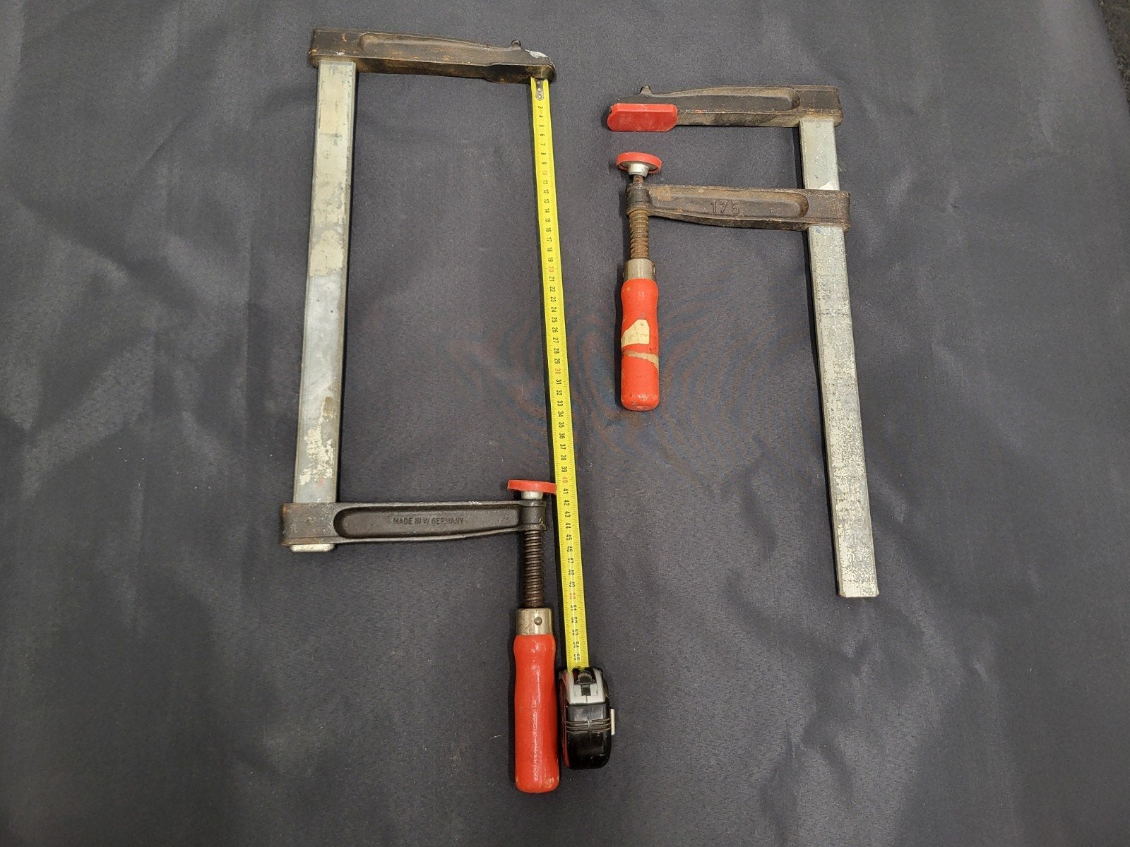 Grote lijmklemmen 175mm diepe uitlading. X 400mm, Ophalen of Verzenden, Gebruikt, Klem