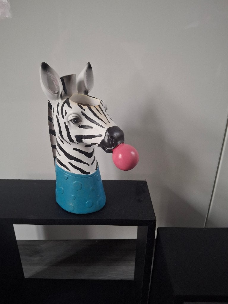 Beeld/vaas zebra, Ophalen, Zo goed als nieuw, Dier