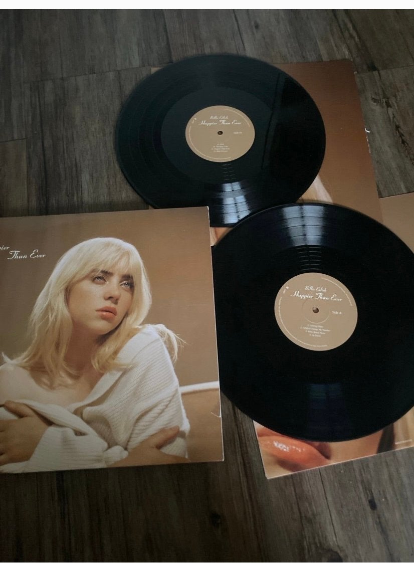 Billie Eilish - Happier Than Ever Dubbel-LP, Cd's en Dvd's, Pop, Ophalen of Verzenden, Zo goed als nieuw, 12 inch