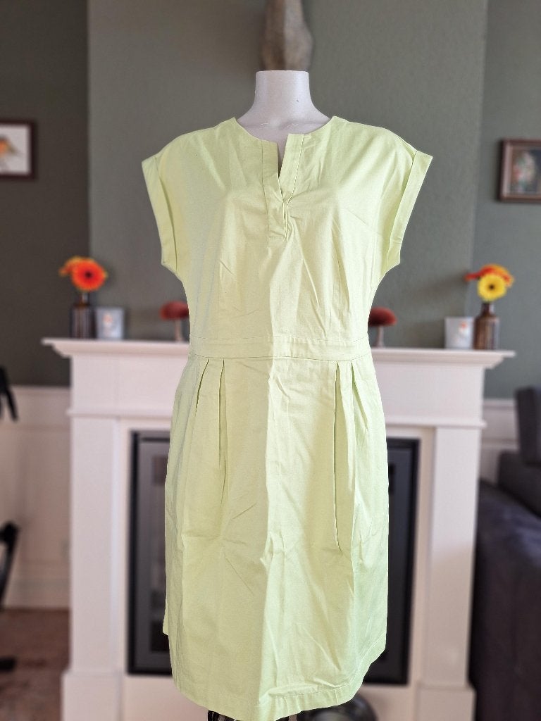 Gerry Weber appel groen / lime jurk 44, Verzenden, Maat 42/44 (L), Zo goed als nieuw, Knielengte