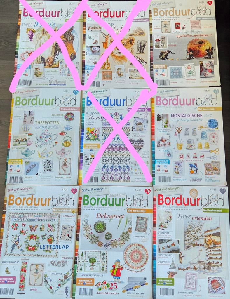 Nieuwe borduurbladen te koop, Ophalen of Verzenden, Nieuw, Papier of Karton