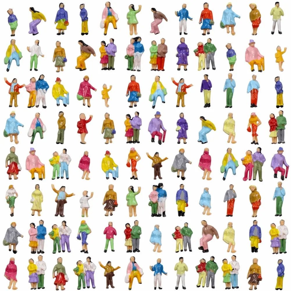 100 Modelspoor Poppetjes Spoor Z / Figuurtjes Mensen, Verzenden, Nieuw