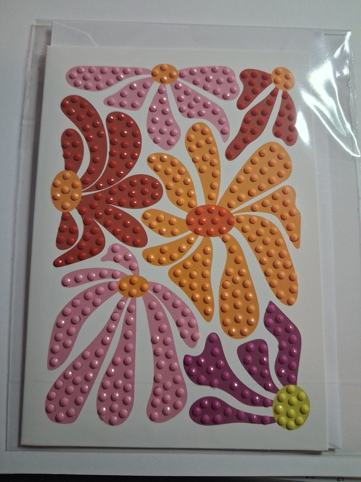 Diamond painting kaart bloemen, Ophalen of Verzenden, Nieuw, Overige thema's