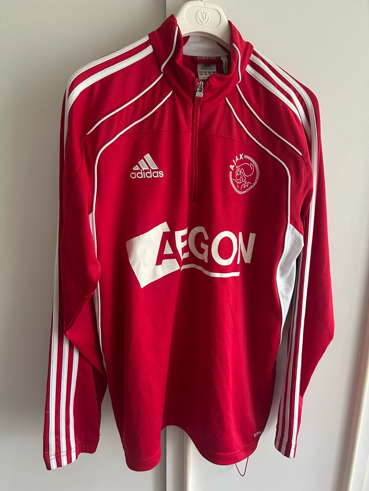 Ajax voetbal shirt top 2010-2011 met sponsor L training, Maat L, Verzenden, Zo goed als nieuw, Shirt