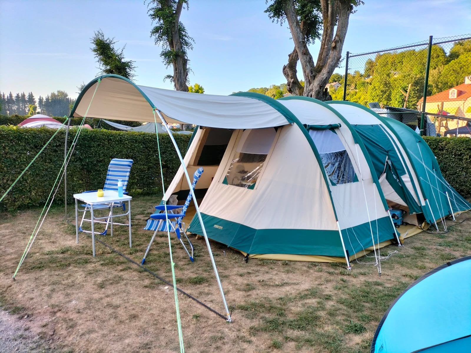 Tunneltent, tent, 6 personen, obelink, ferino, koepel, Caravans en Kamperen, Tenten, Ophalen, Zo goed als nieuw, Tot en met 6