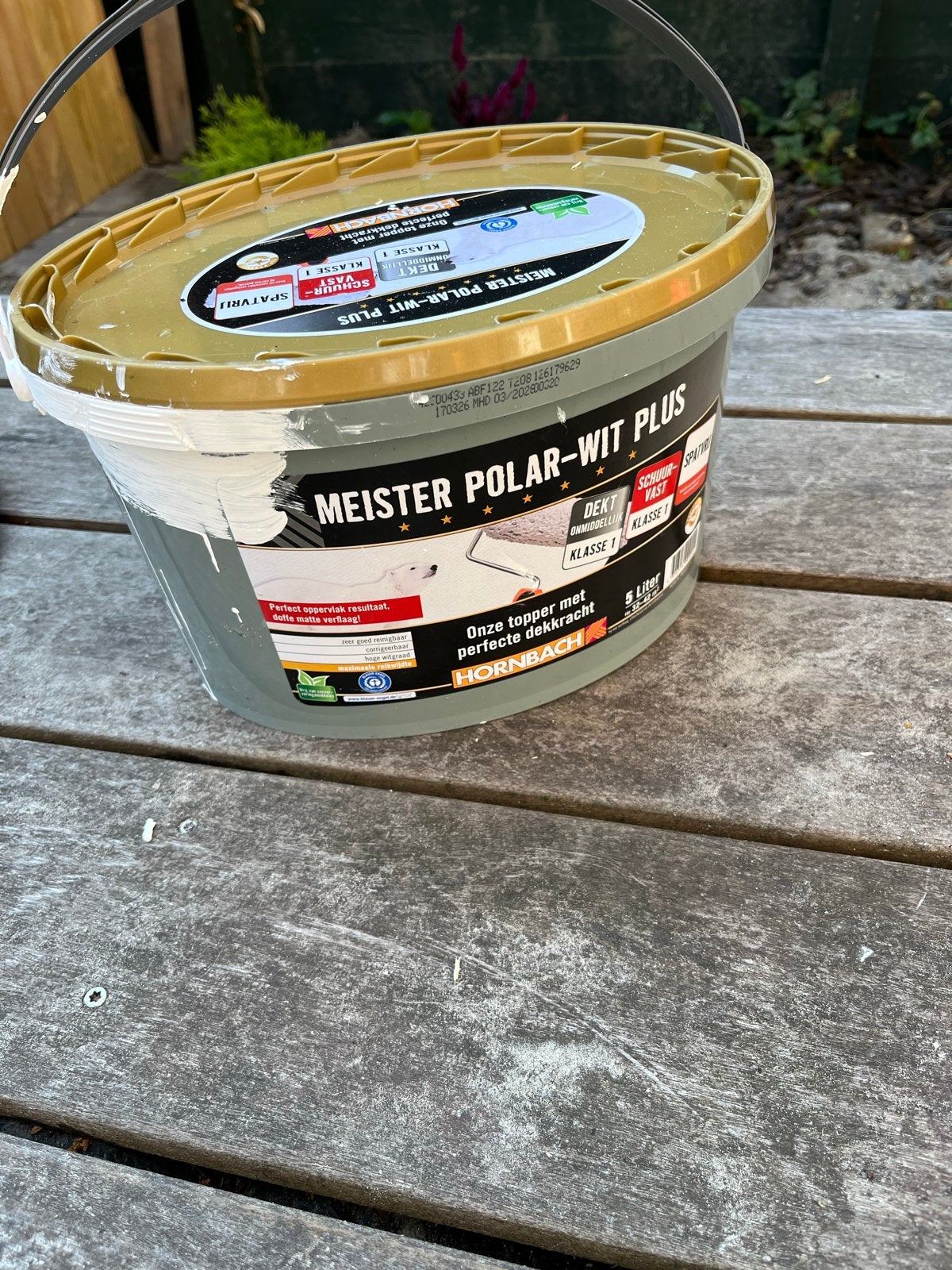 Meister Polar-Wit Plus Muurverf - 5 Liter, Ophalen, Gebruikt, Wit, Verf