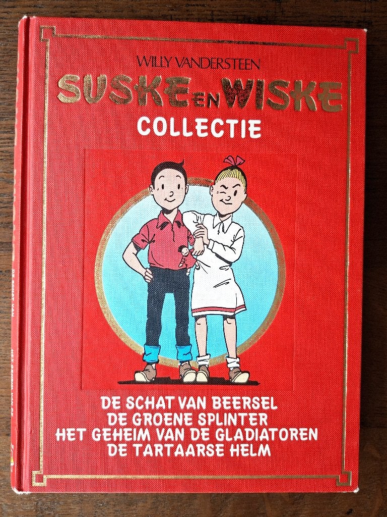 Suske en Wiske Collectie 4 verhalen o.a. De Tartaarse helm, Gelezen, Willy Vandersteen, Ophalen of Verzenden, Meerdere stripboeken