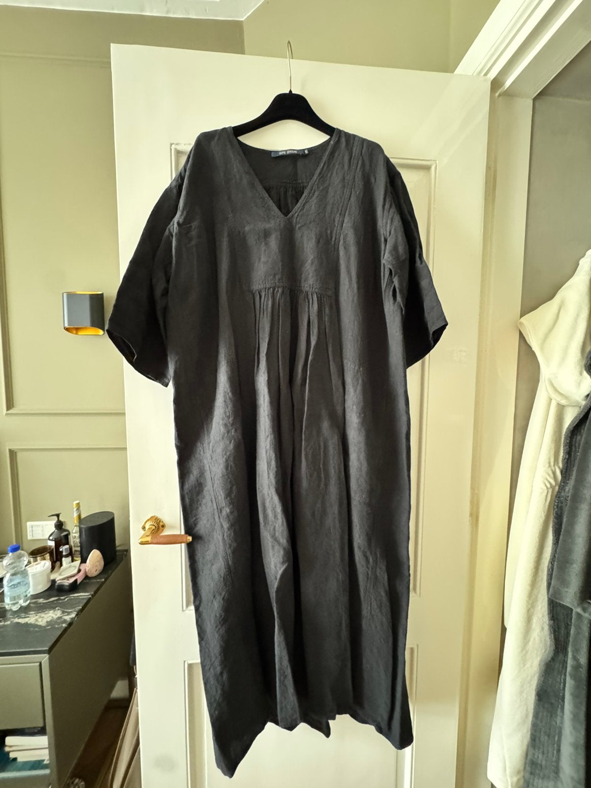 Sophie d’Hoore jurk zwart linnen, Kleding | Dames, Jurken, Maat 38/40 (M), Zwart, Ophalen of Verzenden, Zo goed als nieuw