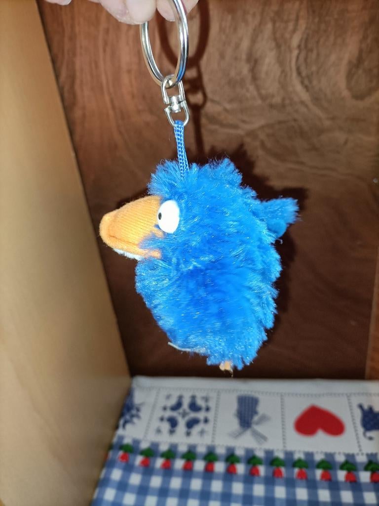 Croky sleutelhanger knuffeltje blauw, Ophalen of Verzenden, Zo goed als nieuw