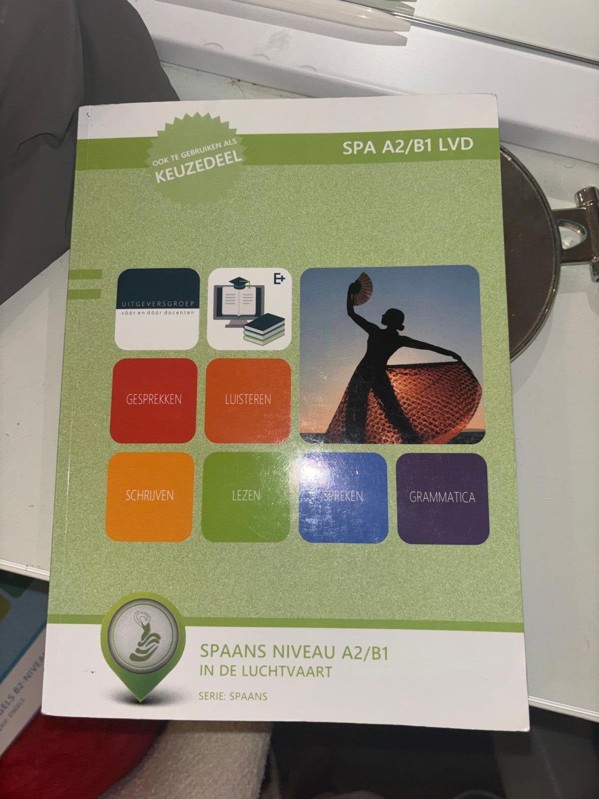 Spaans niveau A2/B1 in de luchtvaart, Ophalen of Verzenden, Zo goed als nieuw, Overige niveaus, Nederlands