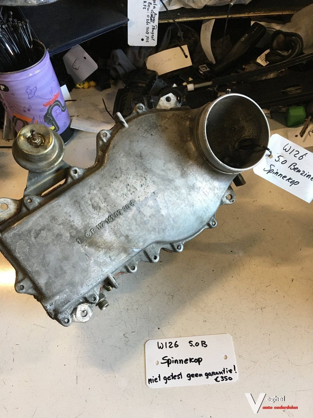 Mercedes W126 5.0 Benzine Spinnekop  117 141 07 90, Gebruikt, -, -, Ophalen of Verzenden