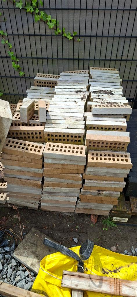 Gebruikte bakstenen voor diverse projecten, Doe-het-zelf en Verbouw, Metselstenen, Gebruikt, Bakstenen, Ophalen