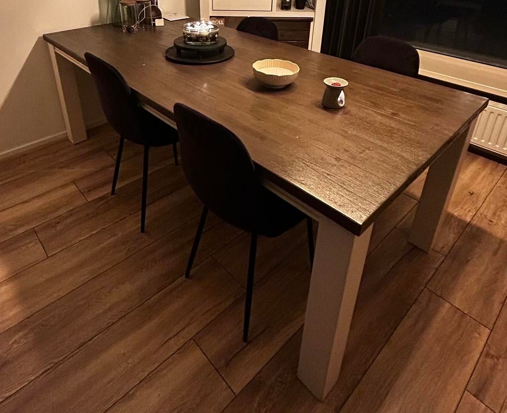 Eettafel te koop, Huis en Inrichting, Tafels | Eettafels, Ophalen, 200 cm of meer, 50 tot 100 cm, Zo goed als nieuw
