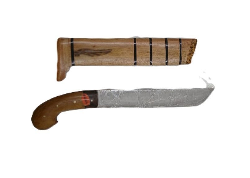 Nieuwe Golok Perkakas Full Tang Java no keris kris GOL01, Wanddecoratie, Bruin, Verzenden, Overige materialen