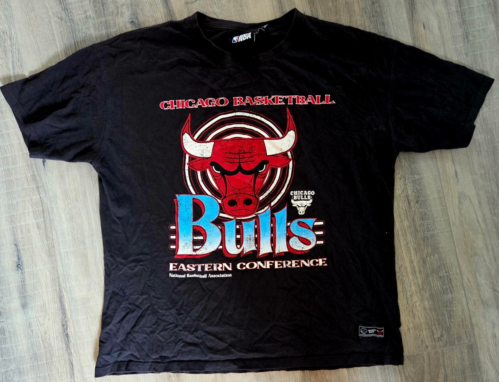NBA Chicago Bulls T-shirt Maat M (5), Ophalen of Verzenden, Gedragen, Zwart, Korte mouw