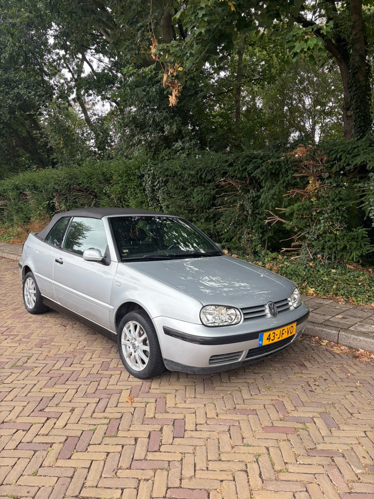 Volkswagen Golf 2.0 Cabriolet 85KW 2002 Grijs, Stof, Zwart, 4 cilinders, 4 stoelen