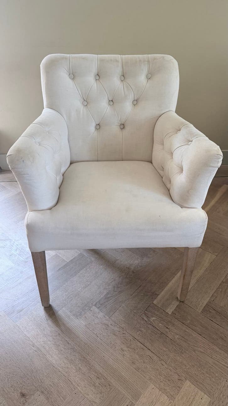 Set van 8 x Flamant stoelen, Ophalen, Gebruikt, Overige kleuren, Stof