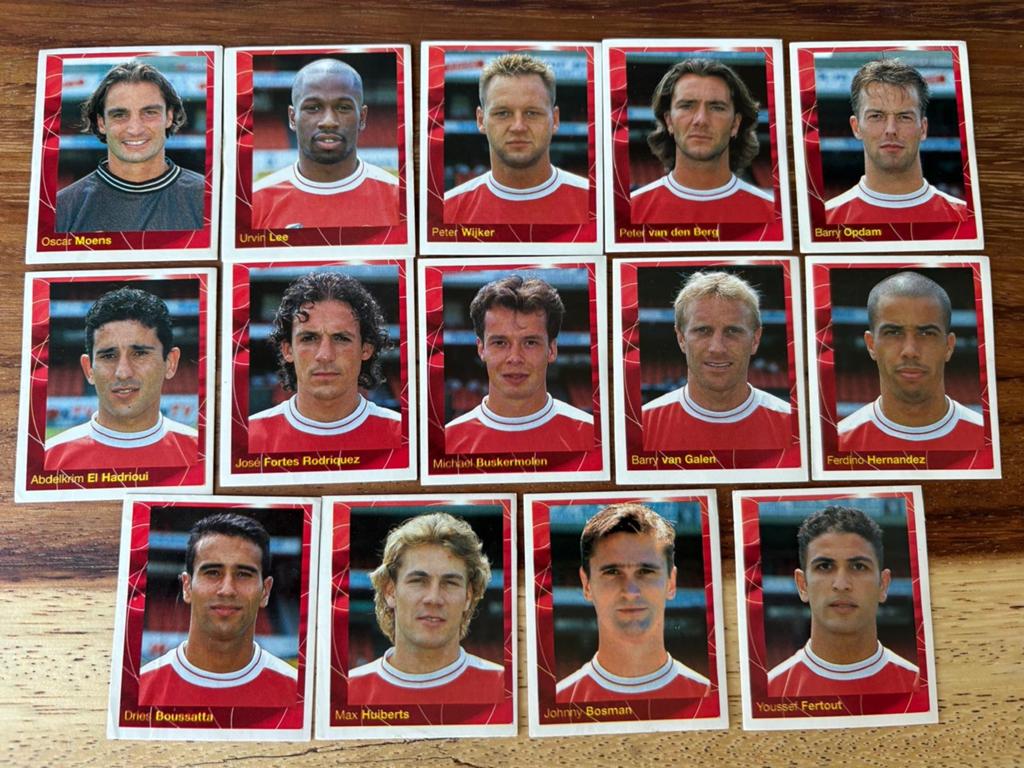 Voetbalplaatjes AZ 2000 Panini  - Diverse Spelers, Ophalen of Verzenden, Zo goed als nieuw, Stickers en Plaatjes