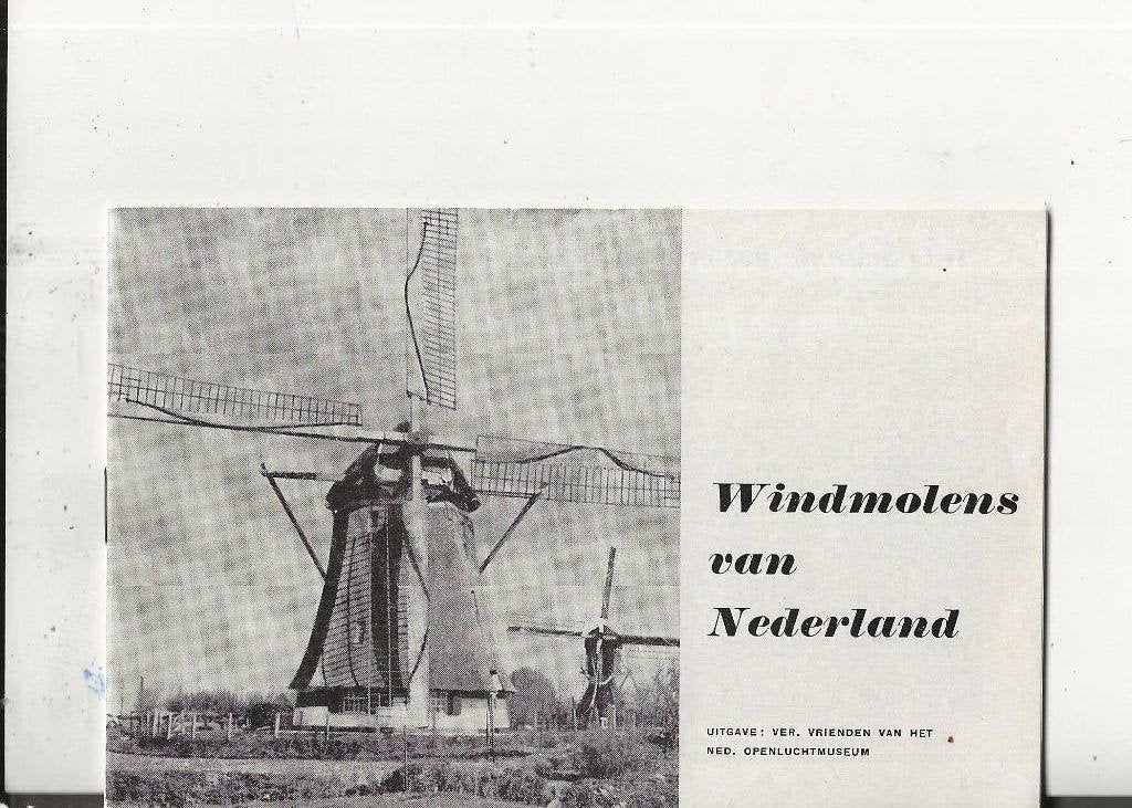 Windmolens van Nederland o a Wouterswoude 1961, Ophalen of Verzenden, 1960 tot 1980, Ongelopen, Overige thema's