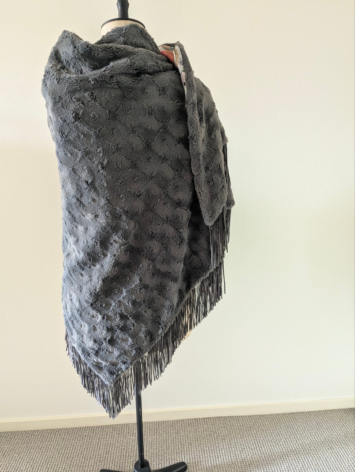 Stola / Omslagdoek met Pauwenprint - Heerlijk Warm, Ophalen of Verzenden, Zo goed als nieuw