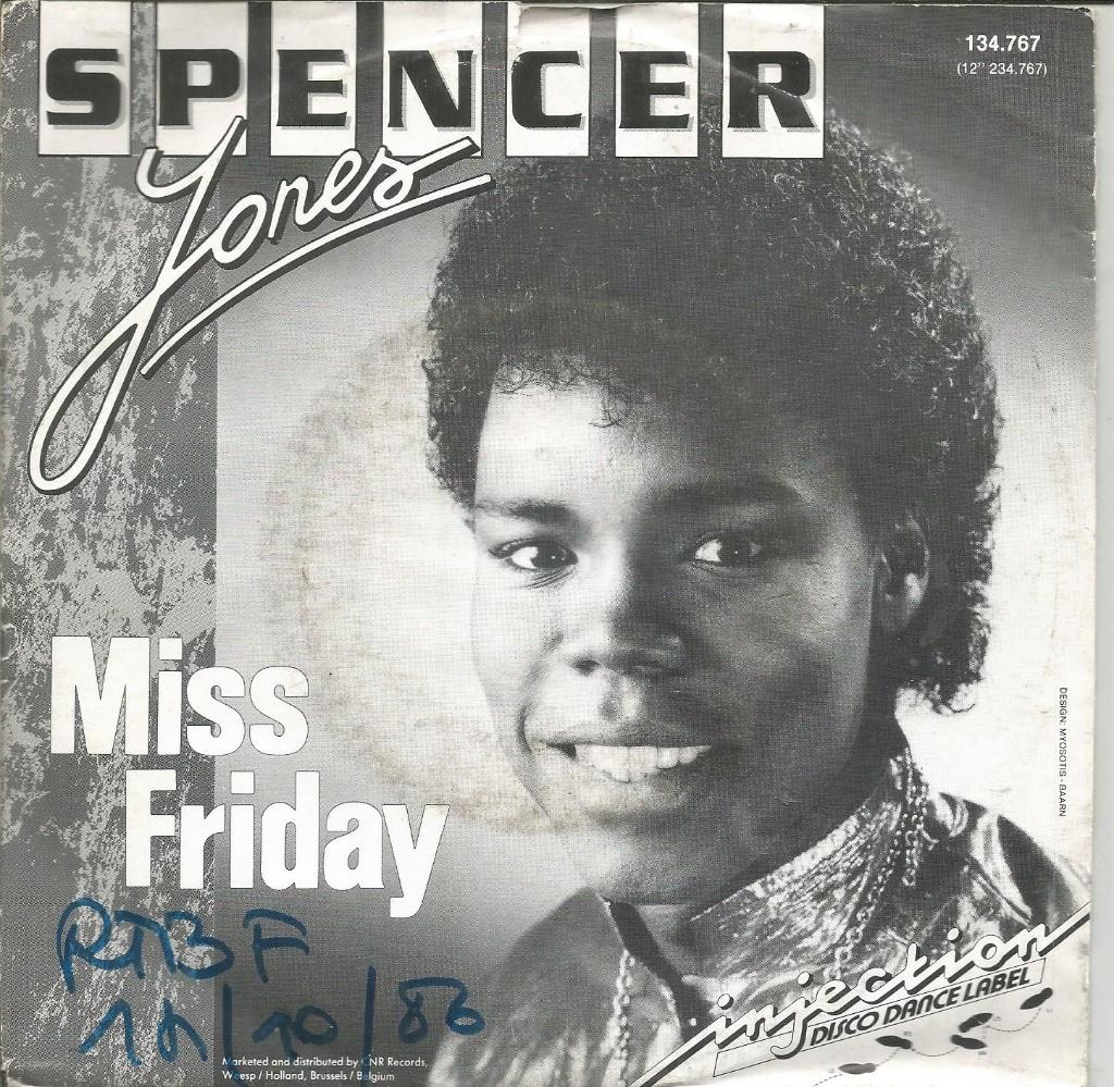Spencer Jones – Miss Friday (1986), Fotohoes, 7 inch, Dance, Ophalen of Verzenden
