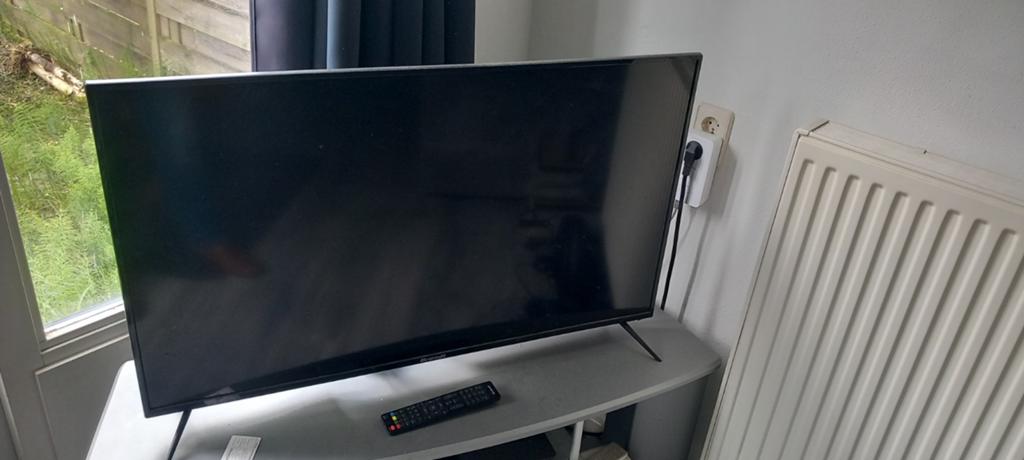 Brandt TV 111cm (43 inch) met afstandsbediening, Ophalen, Gebruikt, 100 cm of meer, Overige merken