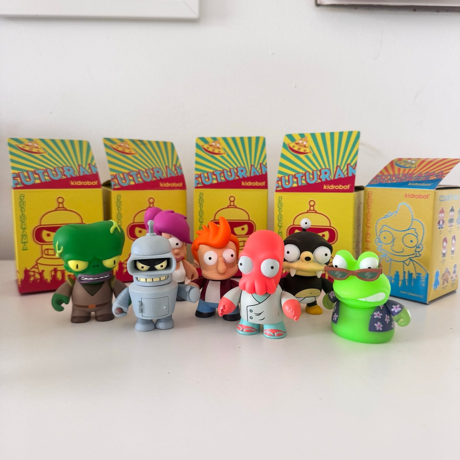 Kidrobot Futurama 2009 Mini Figure Set - 9 stuks, Verzamelen, Ophalen of Verzenden, Zo goed als nieuw