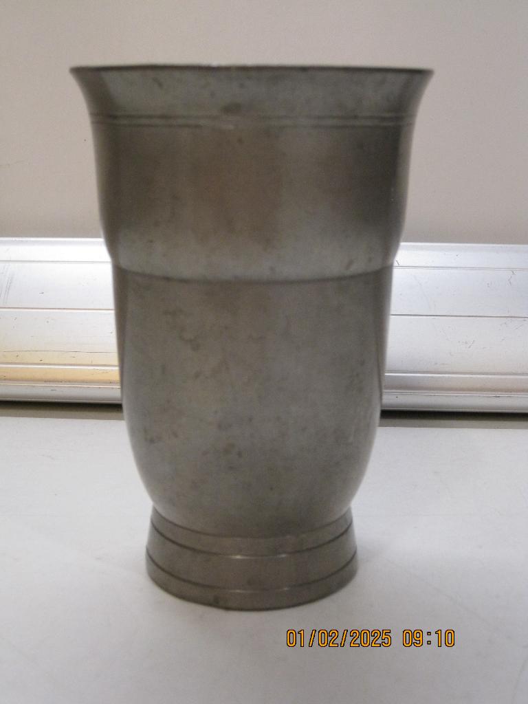 chris van der hoef gero beker tin 14/9,5 cm dia (331), Ophalen of Verzenden
