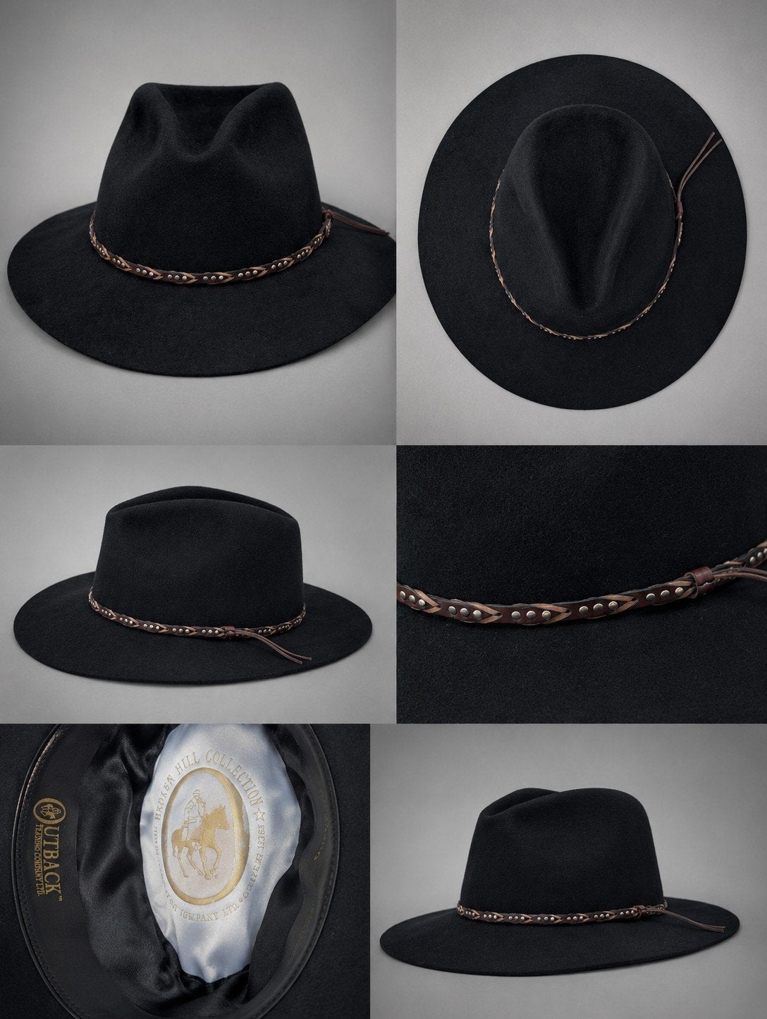 Stijlvolle Zwarte Outback Hoed - Broken Hill Collectie, Hoed, Ophalen of Verzenden, Zo goed als nieuw, Outback