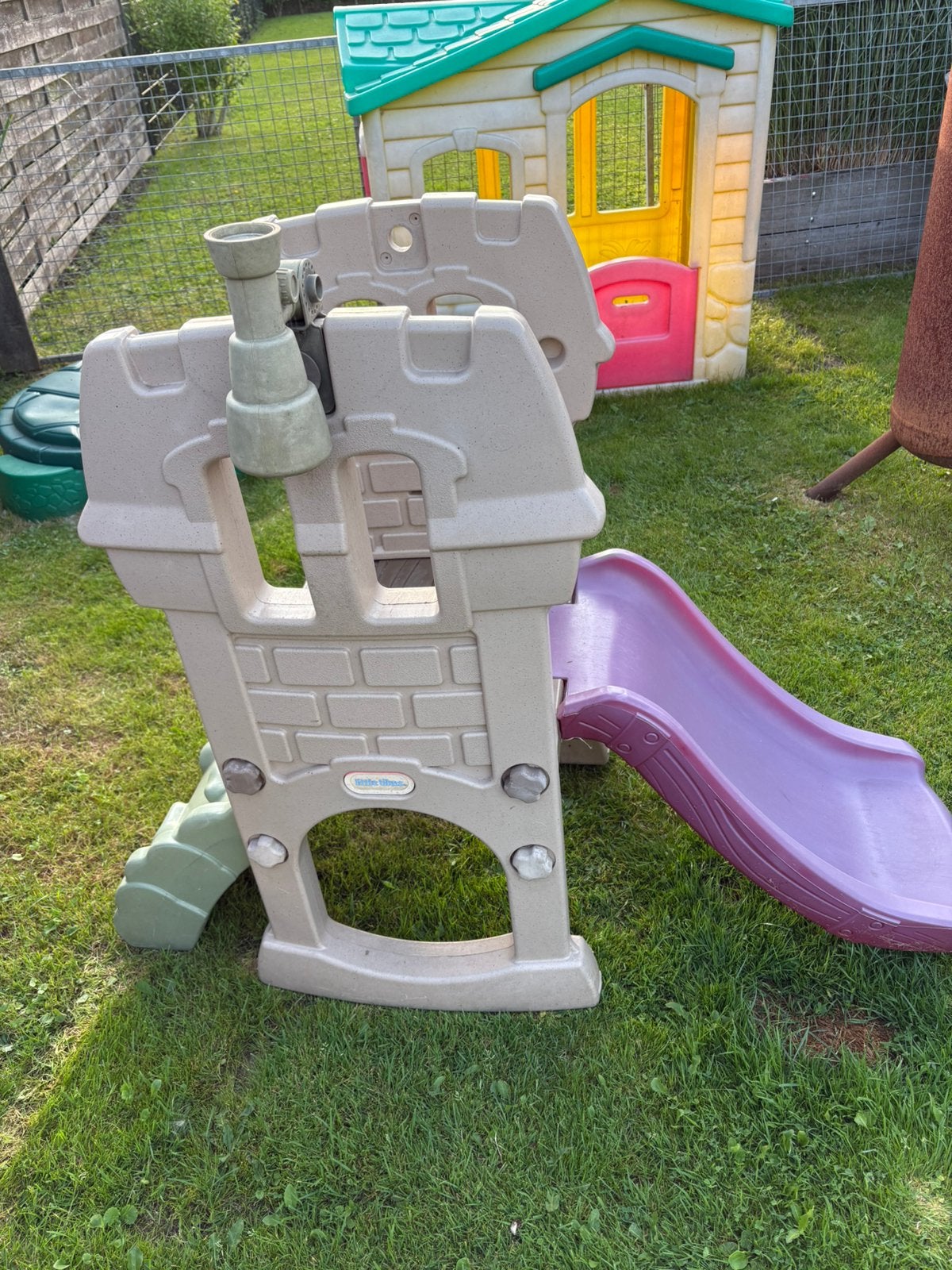 LittleTikes speelhuis en glijbaan, Kinderen en Baby's, Speelgoed | Buiten | Speeltoestellen, Ophalen, Gebruikt, Overige typen