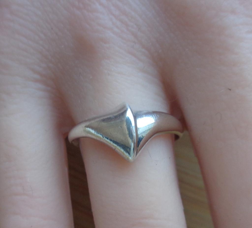 zilveren ring Finse style [047], Verzenden, Zo goed als nieuw, 17 tot 18, Dame