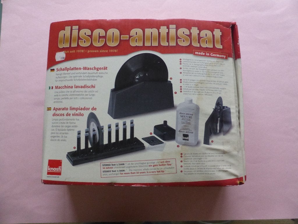 Knosti Disco Antistat Platenwasmachine   , Ophalen of Verzenden, Gebruikt, Platenspeler-onderdeel, Overige merken