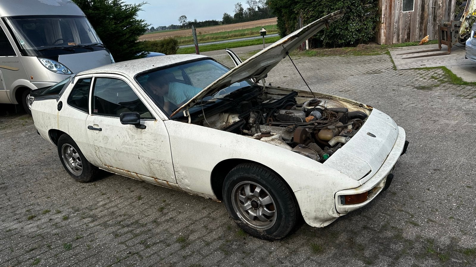 Porsche 924, 1977, Automaat, 4 cilinders, 1984 cc, Wit