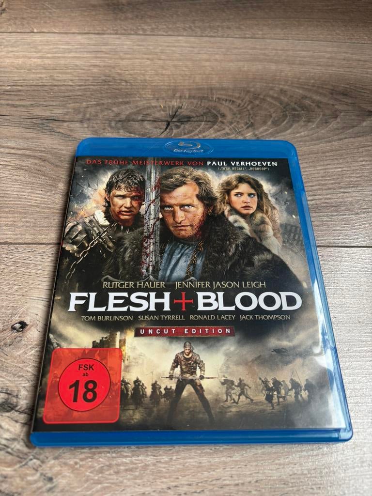 Flesh + Blood blu ray van Paul Verhoeven met Rutger Hauer, Ophalen of Verzenden, Zo goed als nieuw