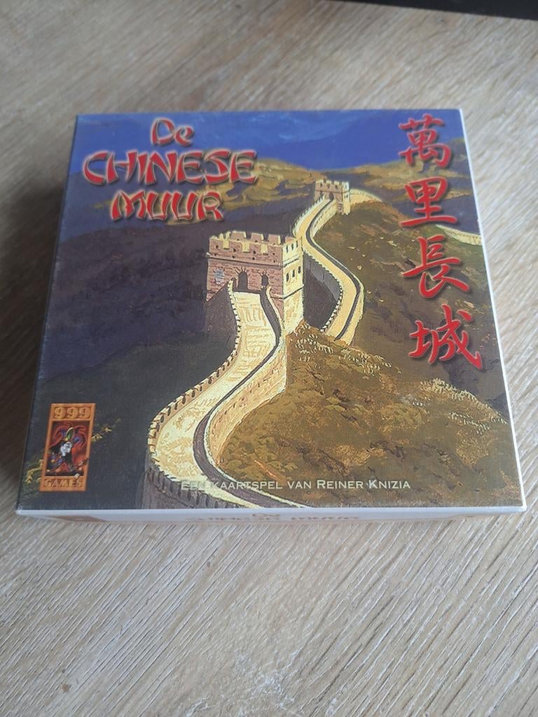 De Chinese Muur,999 Games,Compleet!!!, Hobby en Vrije tijd, Gezelschapsspellen | Kaartspellen, Zo goed als nieuw, Een of twee spelers