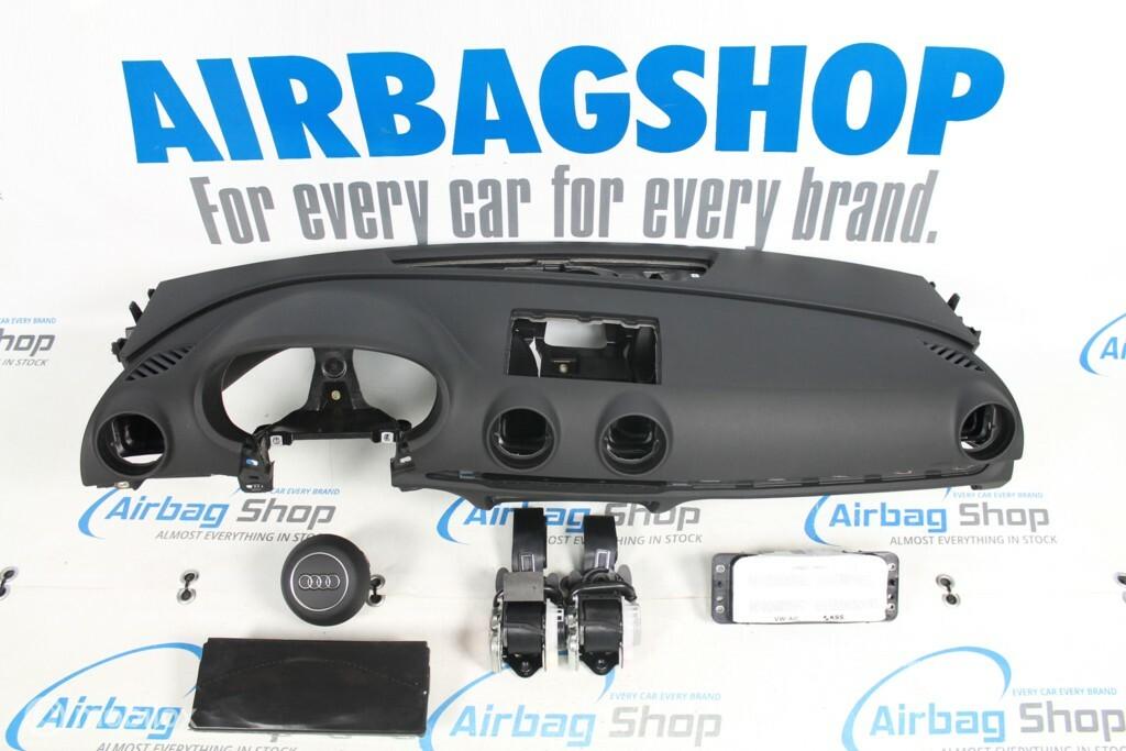 Airbag set - Dashboard 3 spaak zwart Audi A3 8V (2012-2020)