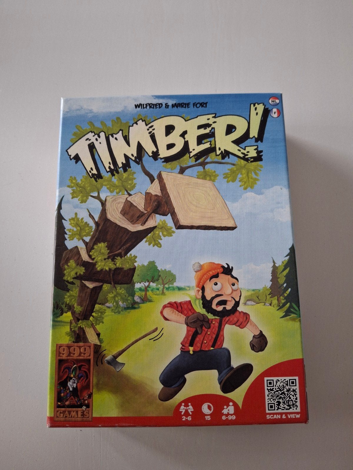 Timber! - Tactisch bouwspelletje voor het hele gezin, Een of twee spelers, Ophalen of Verzenden, Gebruikt, 999 Games