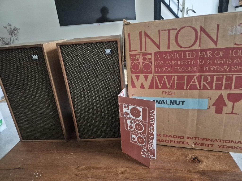 Wharfedale Linton 3XP speakers in originele doos, Audio, Tv en Foto, Stereo speakers, Gebruikt, Wharfedale, Ophalen of Verzenden