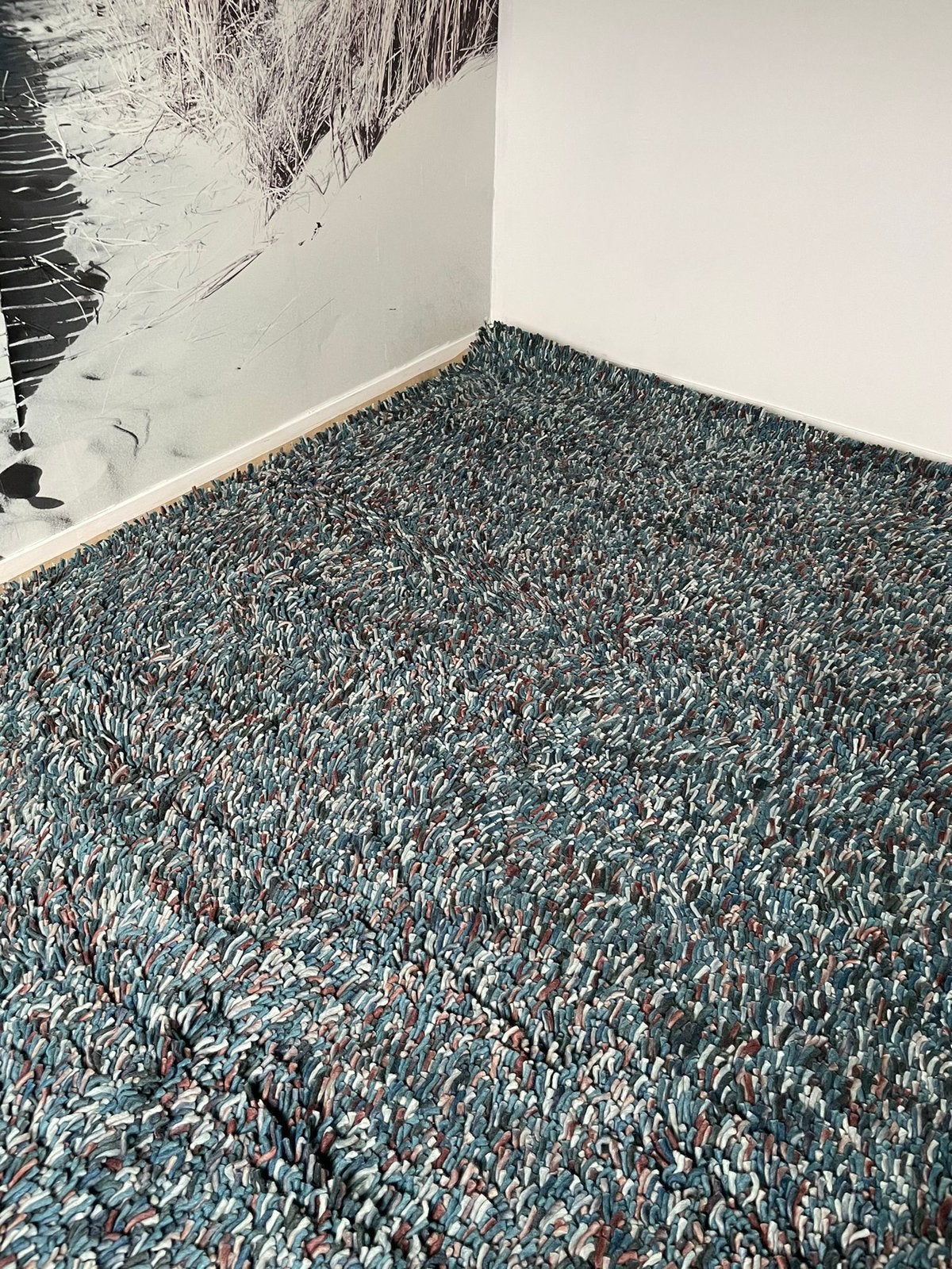 Brinker Angora XXL 240/340 teal blue wol, Ophalen, 200 cm of meer, Rechthoekig, Nieuw