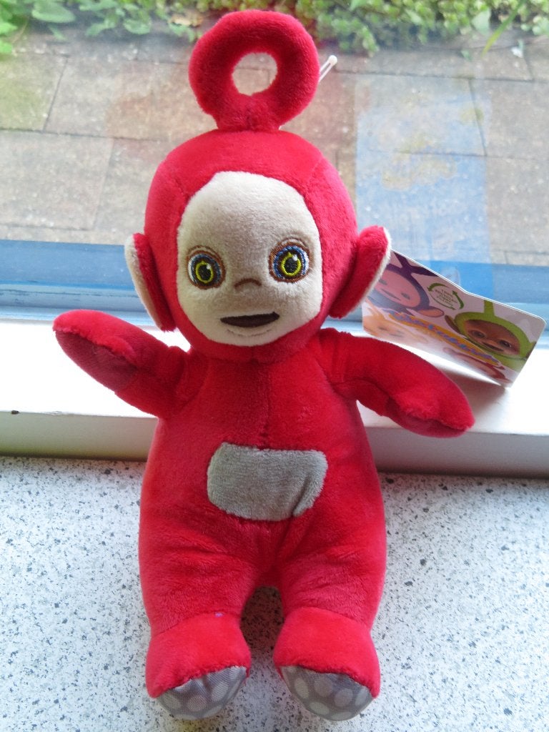 Teletubbie PO Teletubbies merk Sambro uit 2021 rood velours, Overige typen, Ophalen of Verzenden, Rood, Wasbaar
